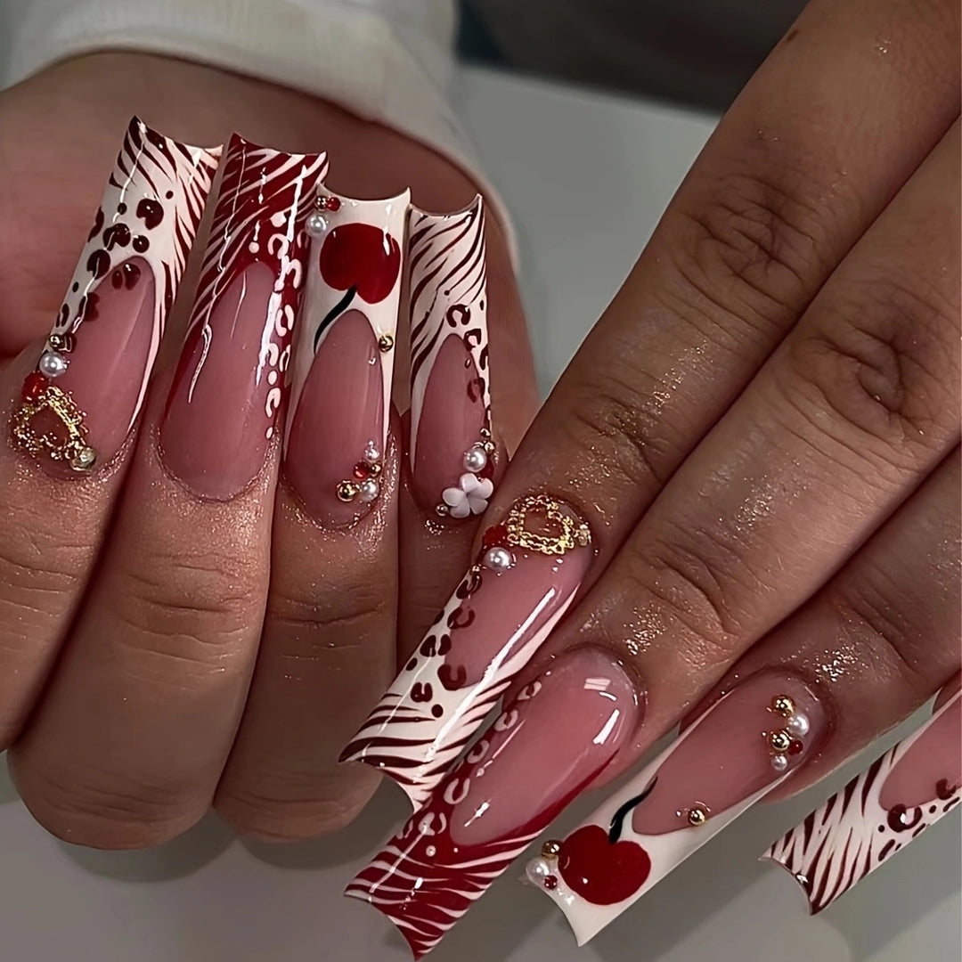 Decorative Press-On Nail Set Stornfield