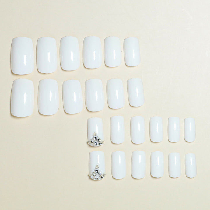 Luxury Press-On Nail Design with Rhinestone Accents Stornfield