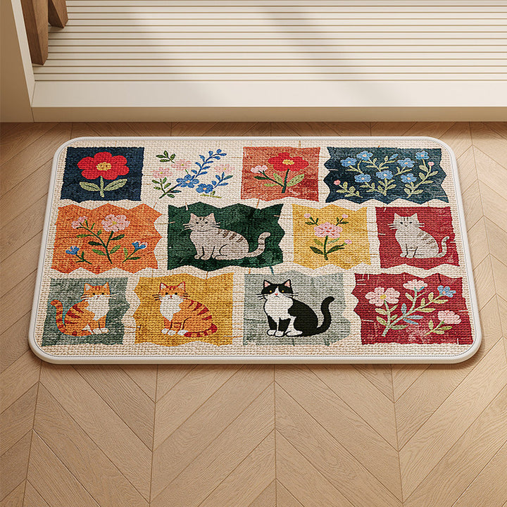 Playful Cartoon-Themed Indoor Mat