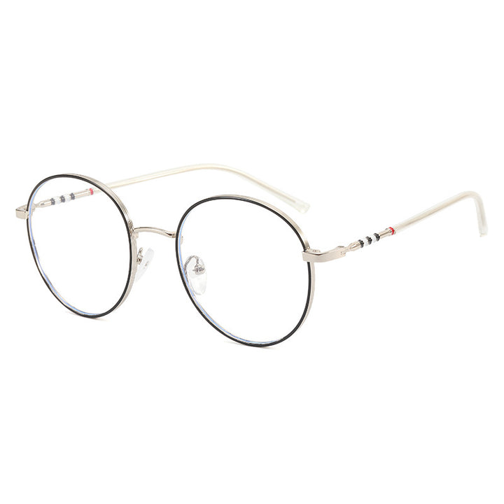 Ladies fashionable round sunglasses with elegant metal frame Stornfield