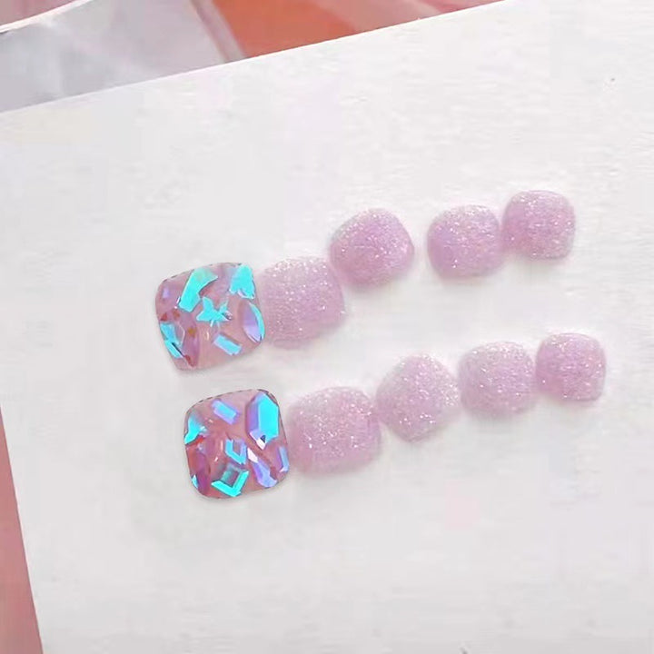 Glamorous artificial nails with sparkling glitter Stornfield