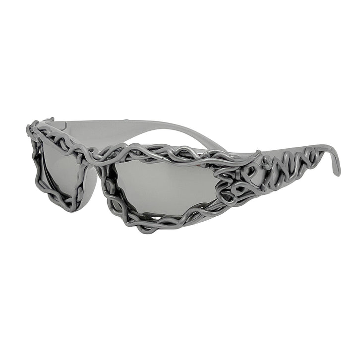 Women's extravagant design sunglasses with creatively structured frame Stornfield