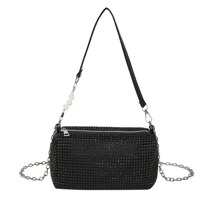 Elegant Crystal-Embellished Evening Clutch