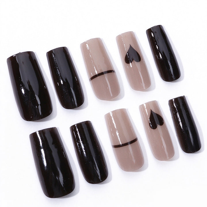 Elegant Glossy Press-On Nail Set Stornfield