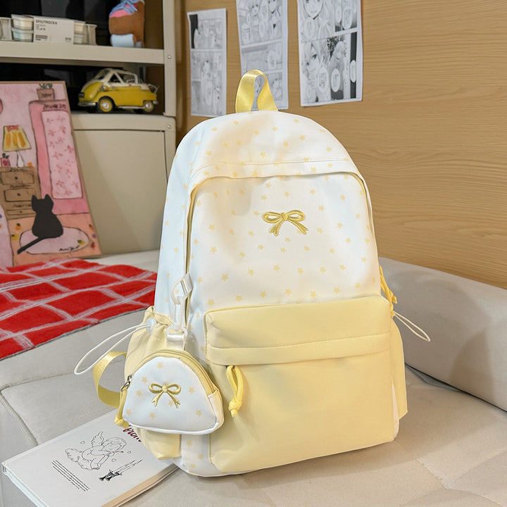 Playful Bow-Embellished Backpack Stornfield