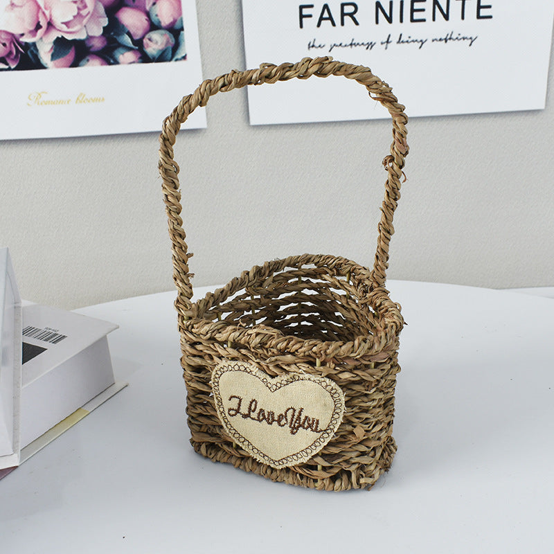 Handwoven Decorative Flower Basket Stornfield