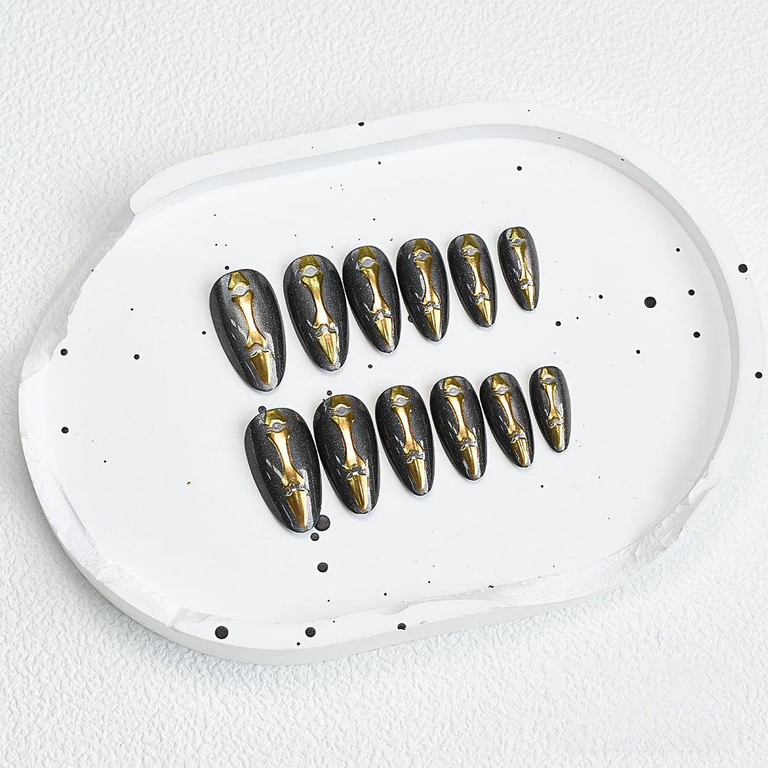 Metallic Decorative Press-On Nail Tips Stornfield