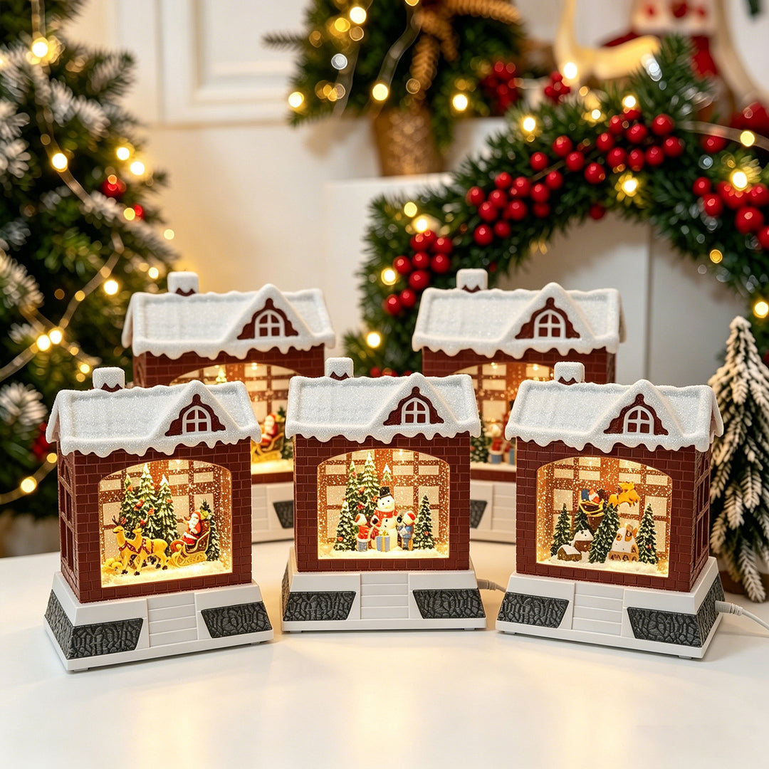 Decorative Christmas lantern with lights Stornfield