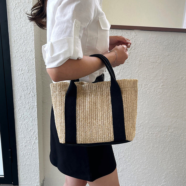 WoEco-Friendly Straw Beach Tote Stornfield
