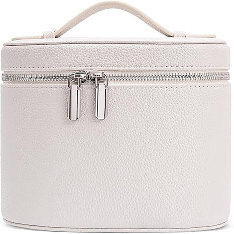 Cosmetic bag with practical carrying handle and double zipper Stornfield