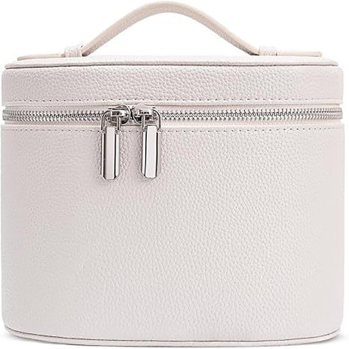Cosmetic bag with practical carrying handle and double zipper Stornfield