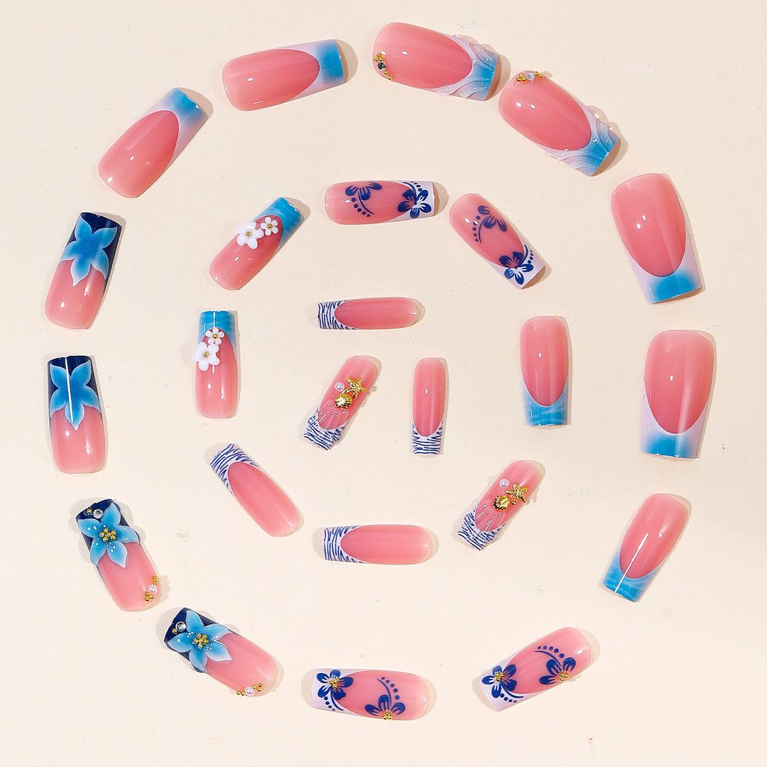 Tropical Floral 3D Nail Art Extensions Stornfield