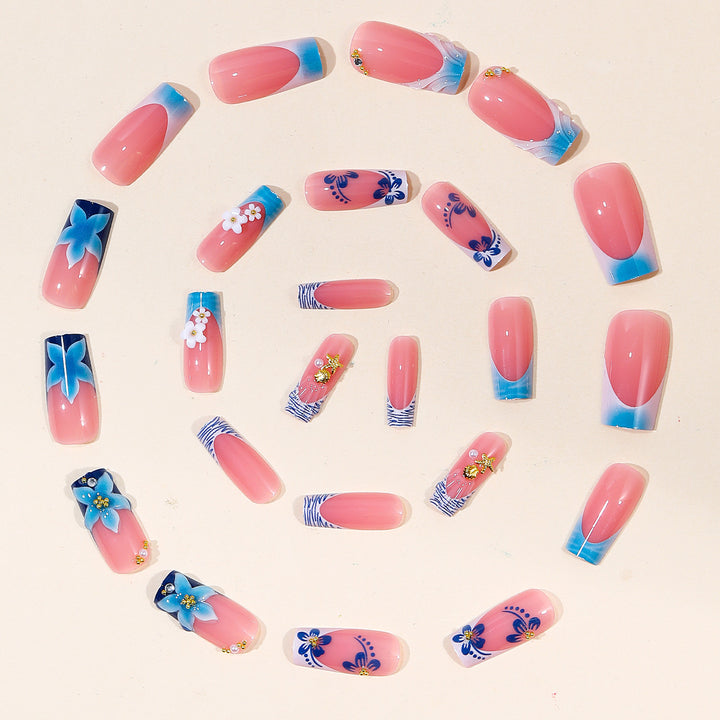 Tropical Floral 3D Nail Art Extensions Stornfield