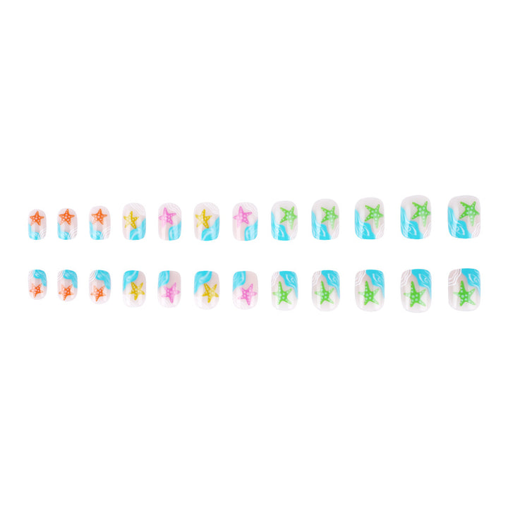 Artistic Beach-Themed Nail Art Stornfield