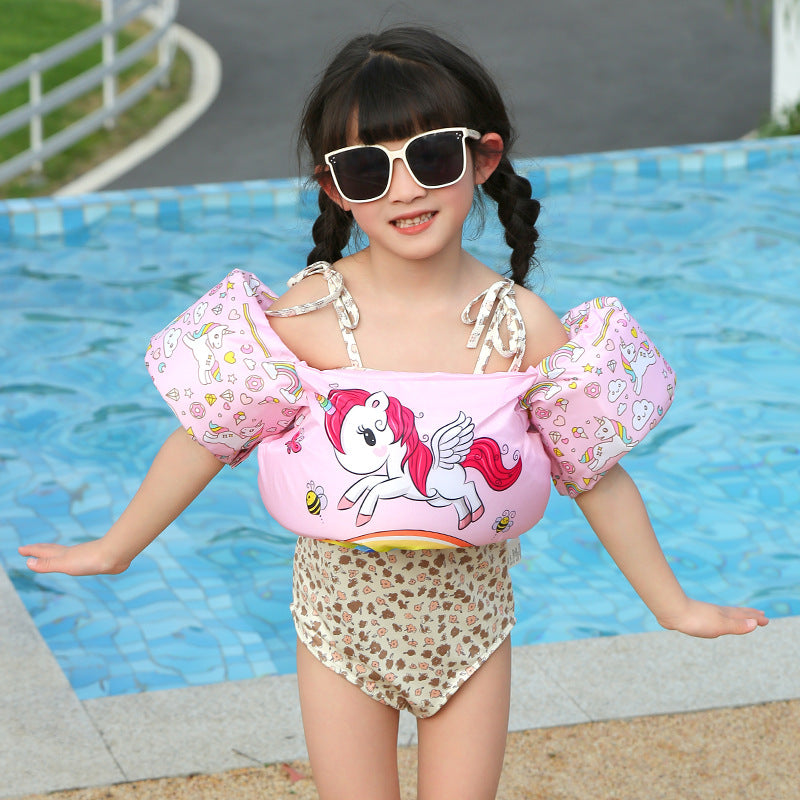 Women's Inflatable Swimming Aid with Colorful Flamingo Design Stornfield