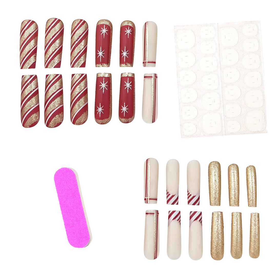 Festive Themed Acrylic Nail Art Stornfield