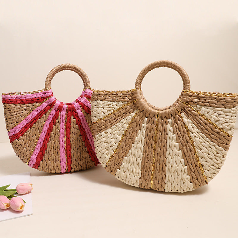Trendy Tote Bag In Modern Wave Pattern Stornfield