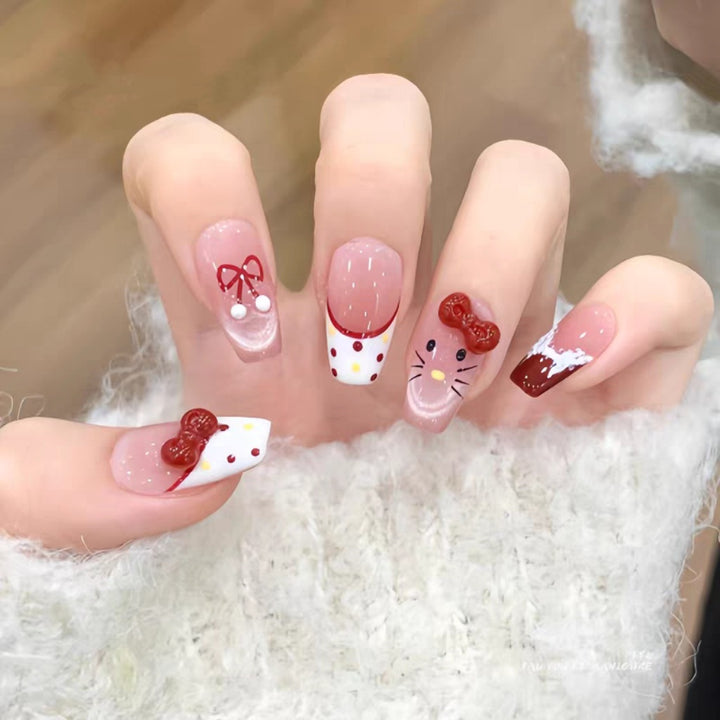 Creative Character-Embellished Press-On Nail Set Stornfield