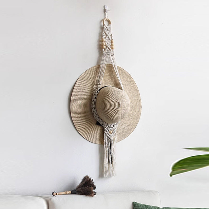 Stylish Macrame Hat Organizer Stornfield