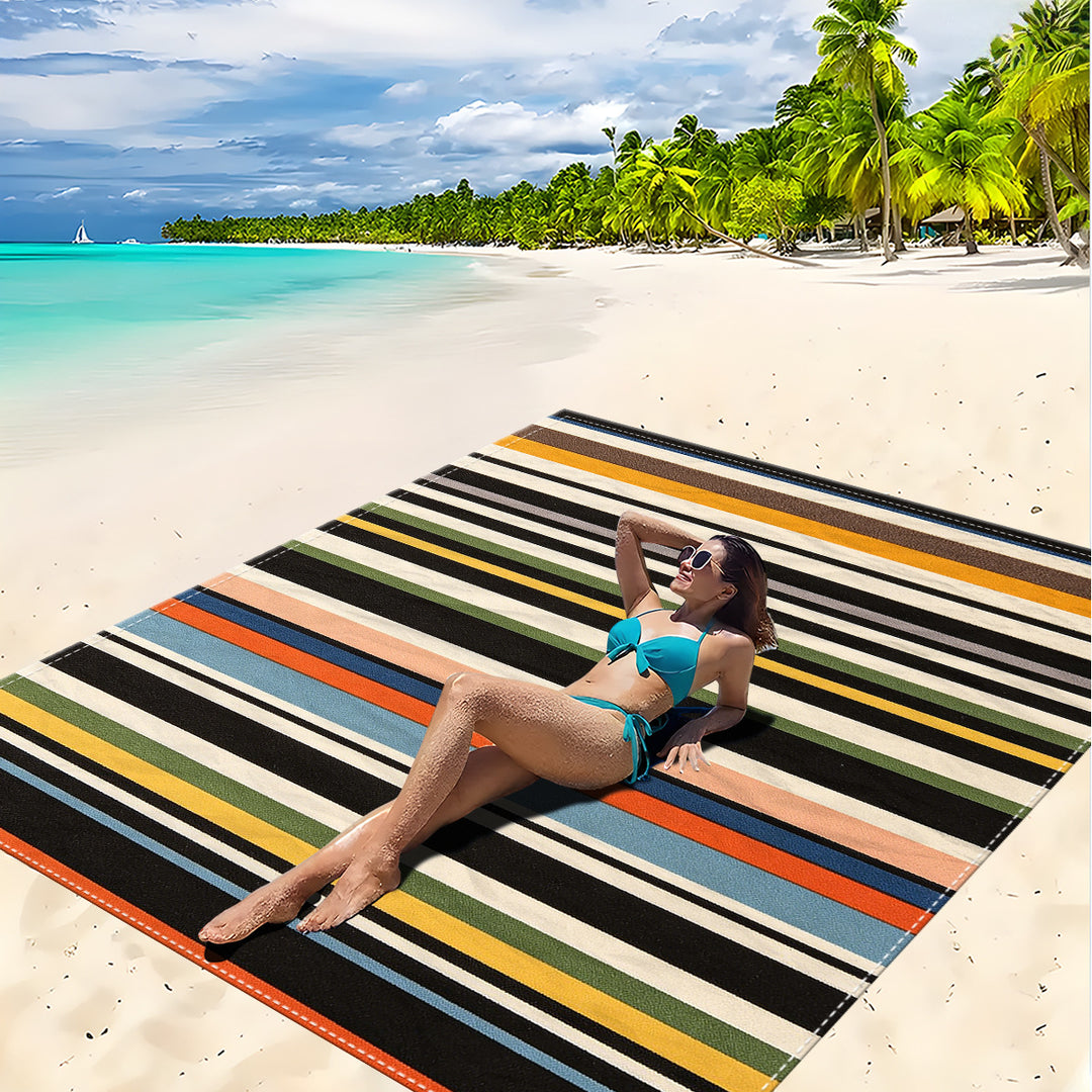 Mandala Design Beach Mat Stornfield