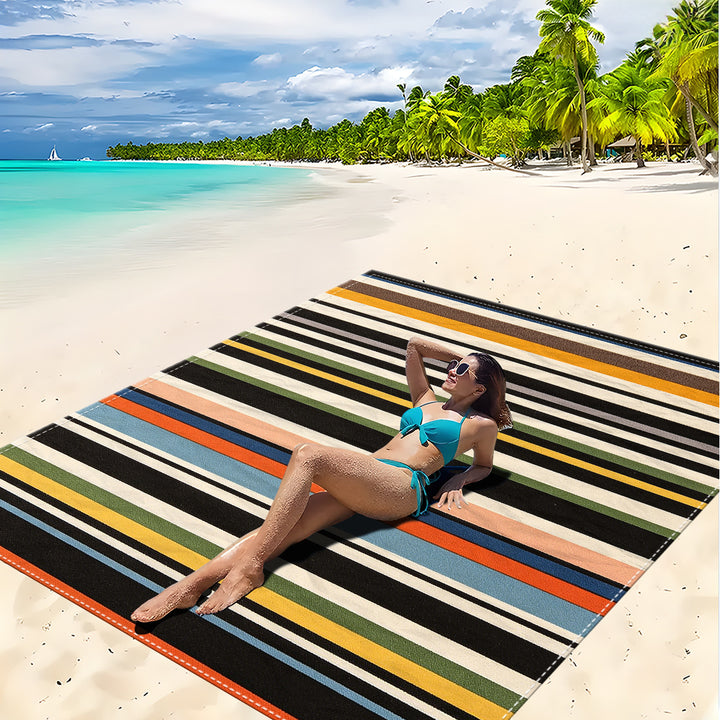 Mandala Design Beach Mat Stornfield