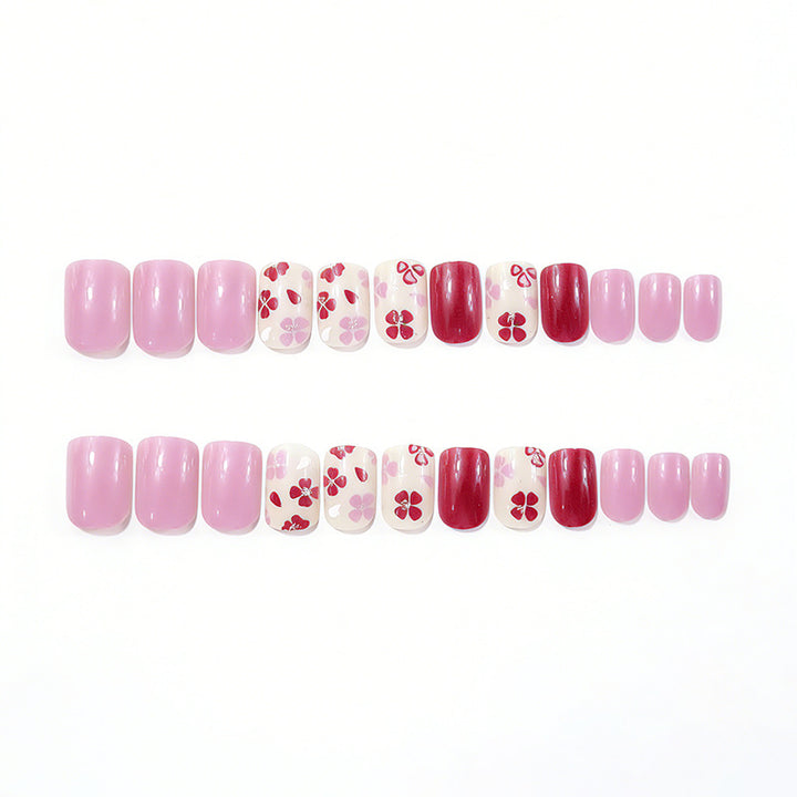 Floral Decorative Gel Nail Extensions Stornfield