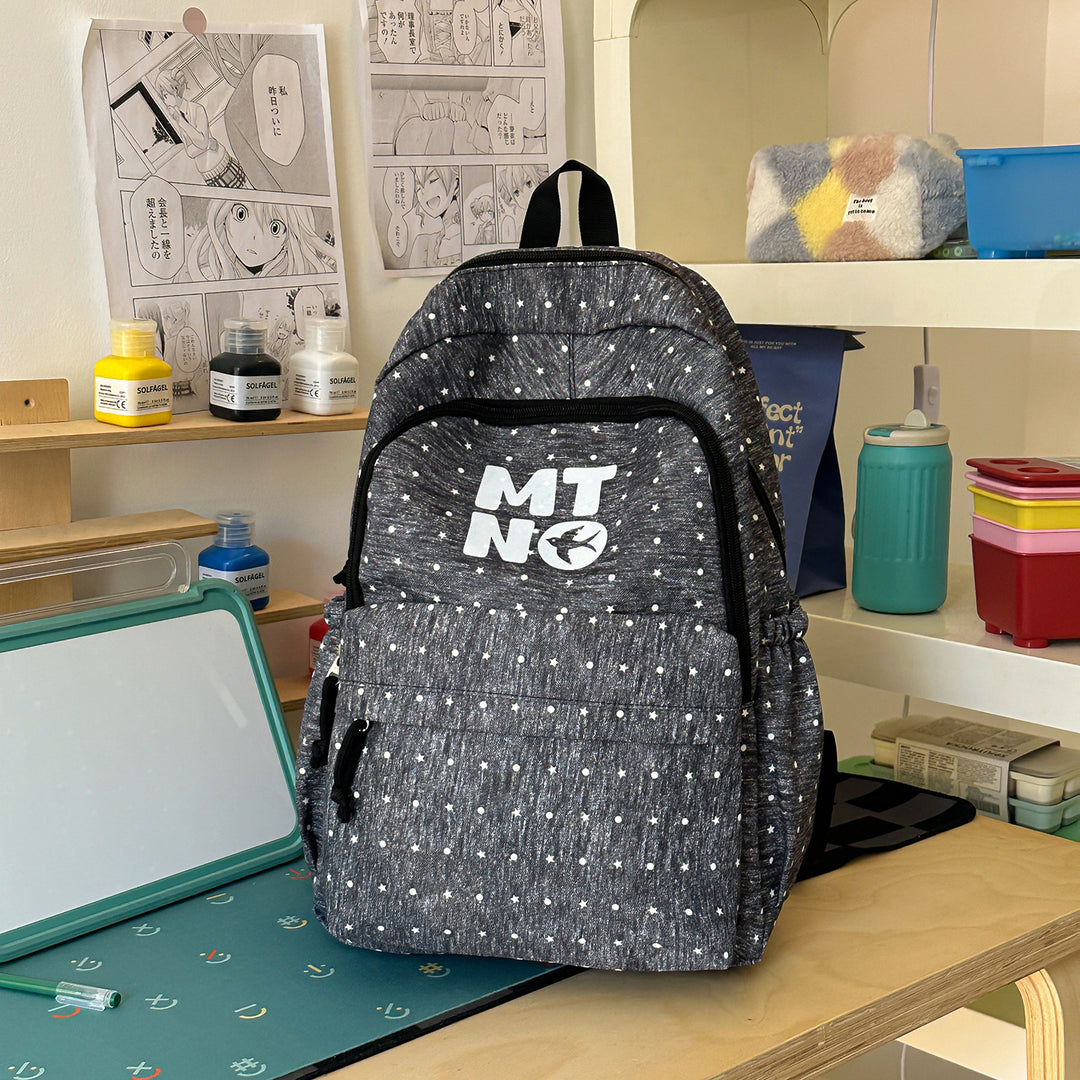 Stylish Polka Dot Printed Backpack Stornfield