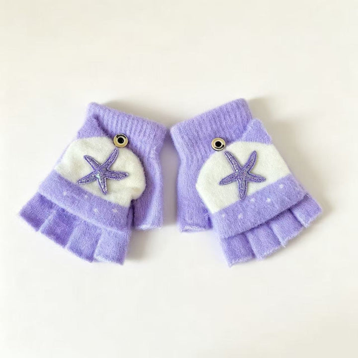 Cute Cartoon-Themed Fingerless Gloves Stornfield