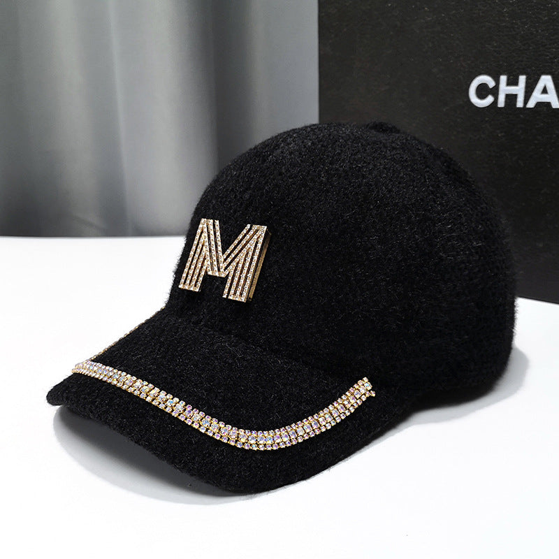 Women's Luxury Embellished Fleece Baseball Cap Stornfield