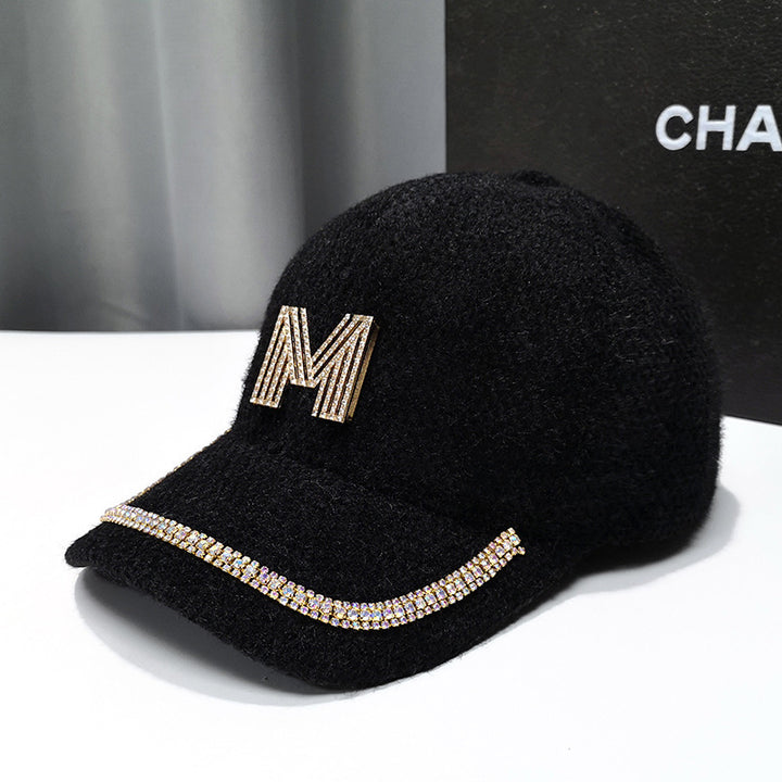 Women's Luxury Embellished Fleece Baseball Cap Stornfield