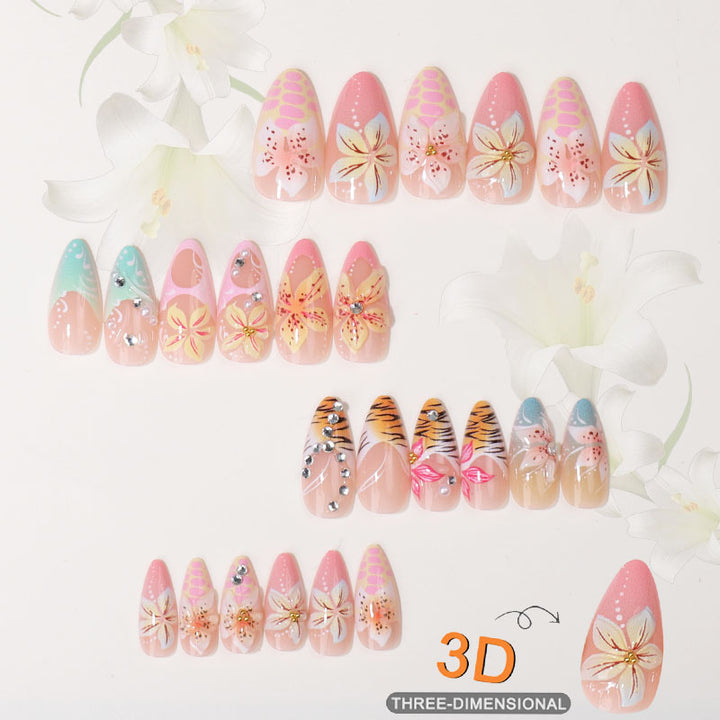 Tropical Floral Press-On Nail Set Stornfield