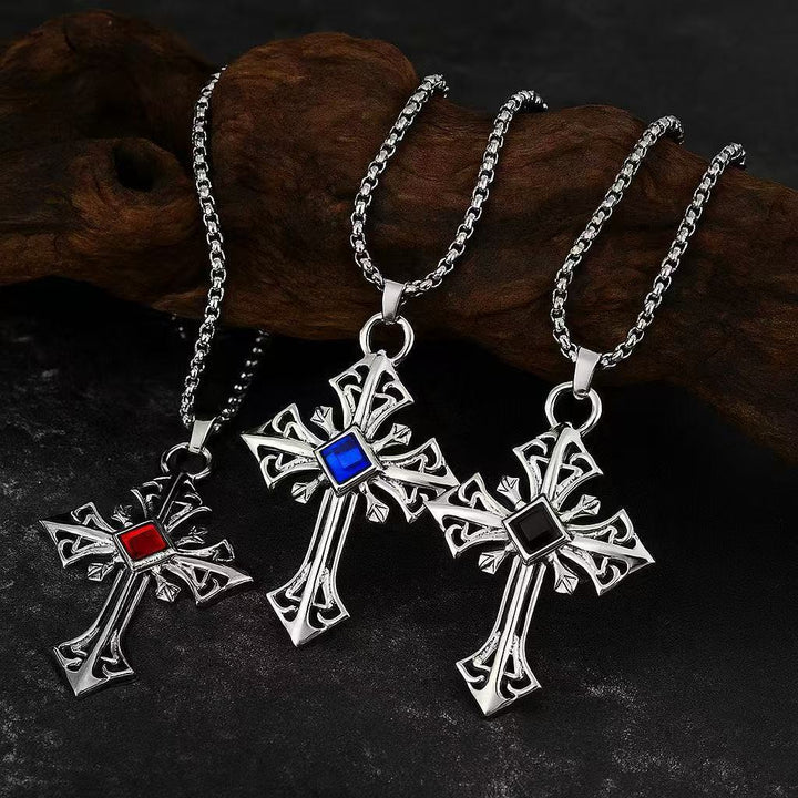 Gothic Cross Pendant Necklace Stornfield