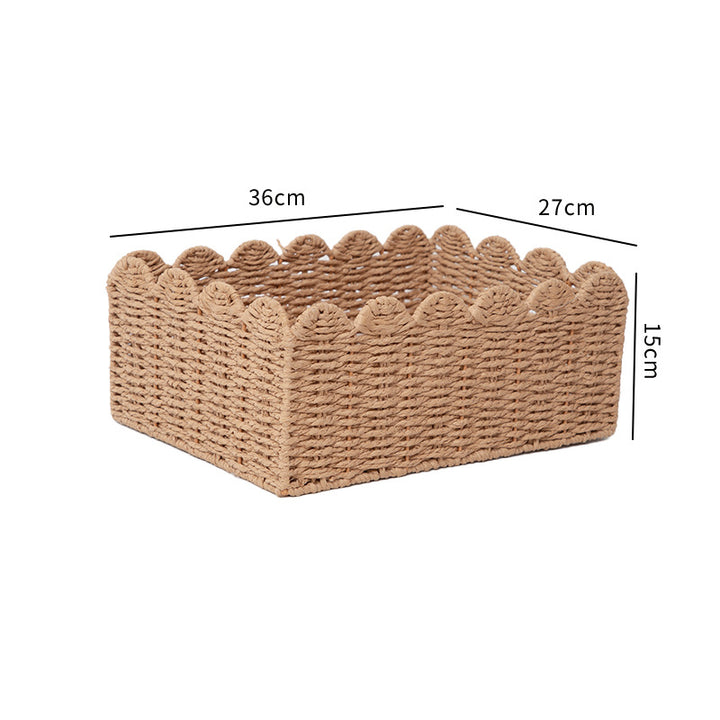 Handwoven storage basket with playful design Stornfield