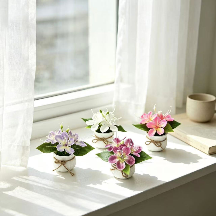Elegant Artificial Lily Floral Arrangement for Home Decor