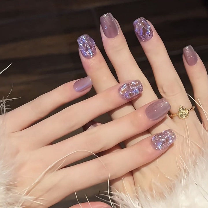 Sparkling Acrylic Press-On Nail Set Stornfield