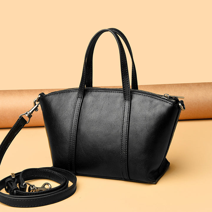 Textured Leather Handbag Stornfield