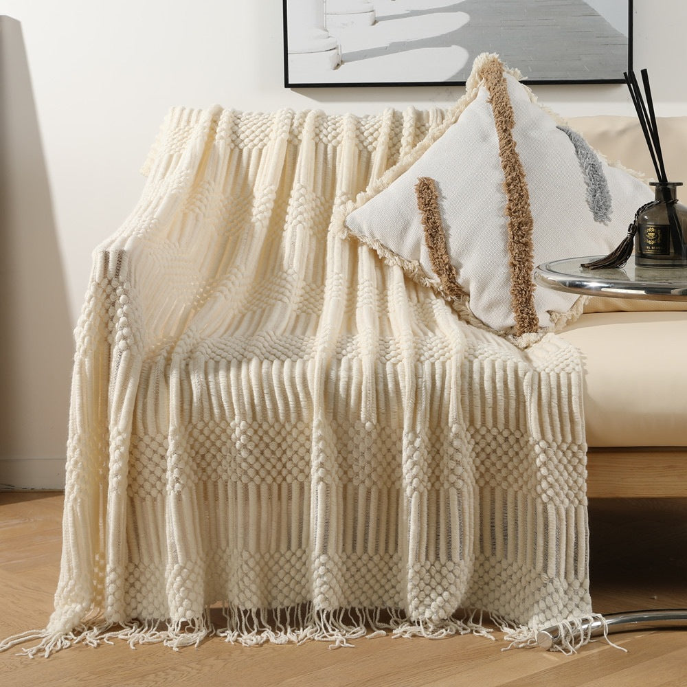 Textured Decorative Throw Blanket