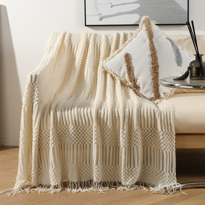 Textured Decorative Throw Blanket