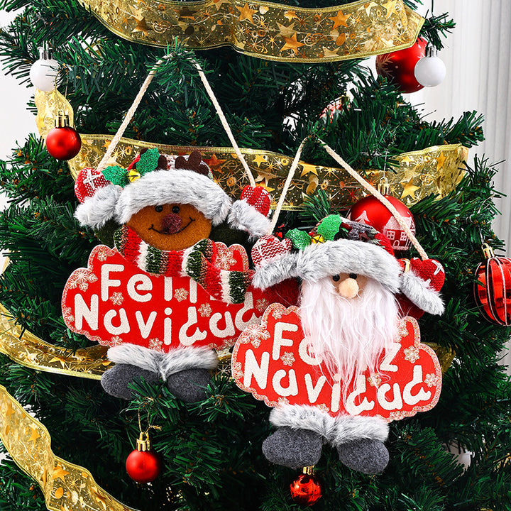 Festive Christmas tree decoration with snowman motif Stornfield