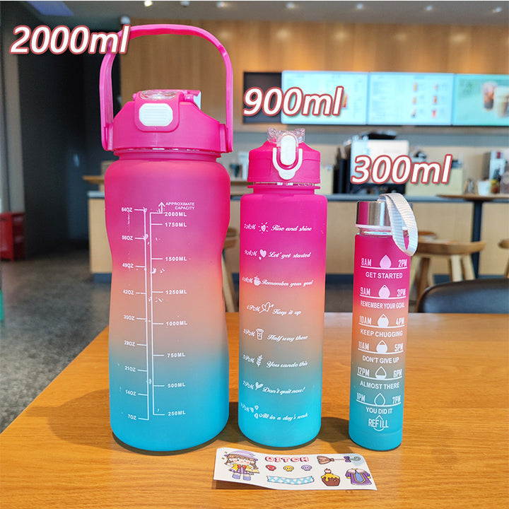 Women's ergonomic water bottle with motivational markings Stornfield