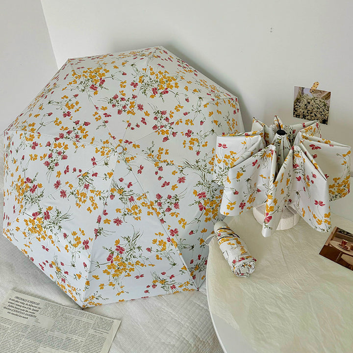 Women Foldable Sunshade with Flower Design Stornfield