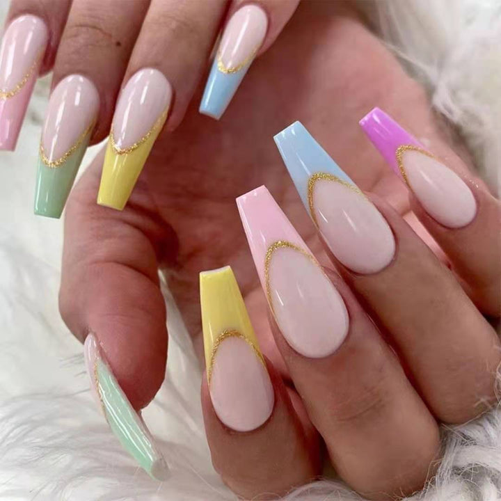 Long Artistic Press-On Nails Stornfield
