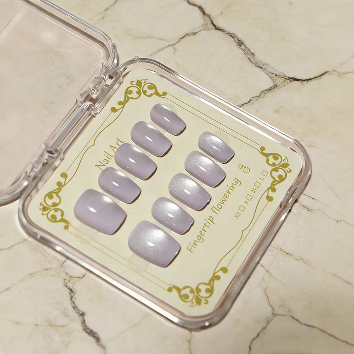Elegant Glossy Press-On Nail Set Stornfield