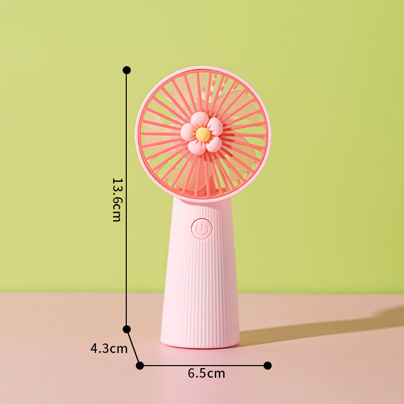 Flower-Themed Handheld Cooling Fan Stornfield