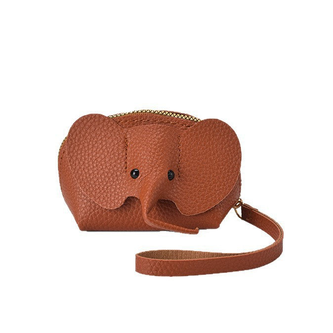 Cute Elephant-Themed Zippered Coin Purse Stornfield