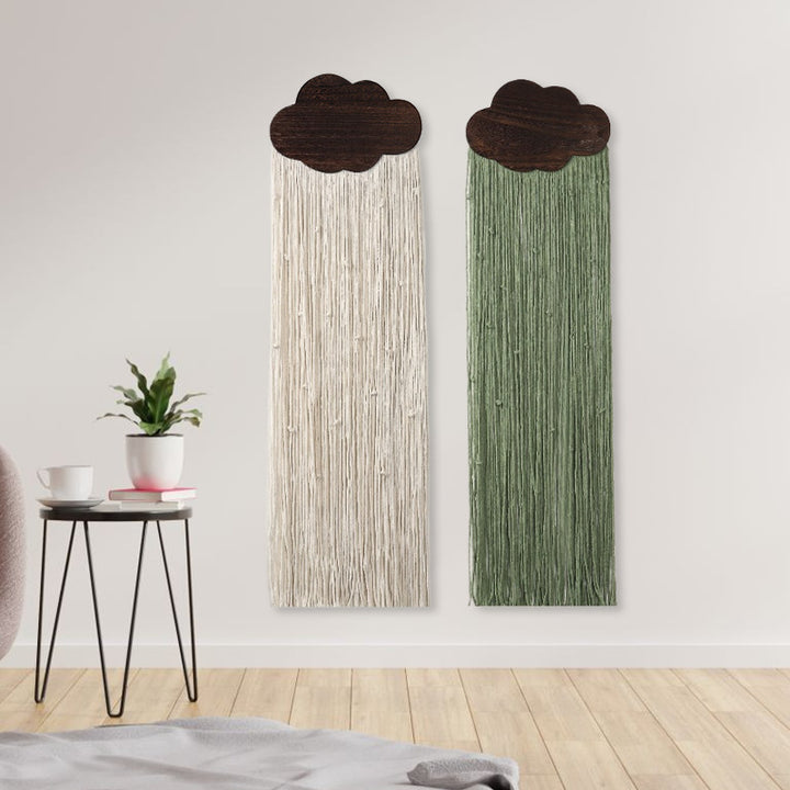 Macrame Wall Decor with Cloud Motif Stornfield