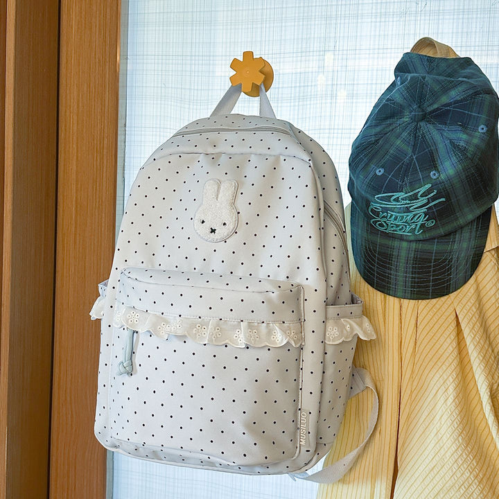 Playful Bunny-Ear Printed Backpack Stornfield