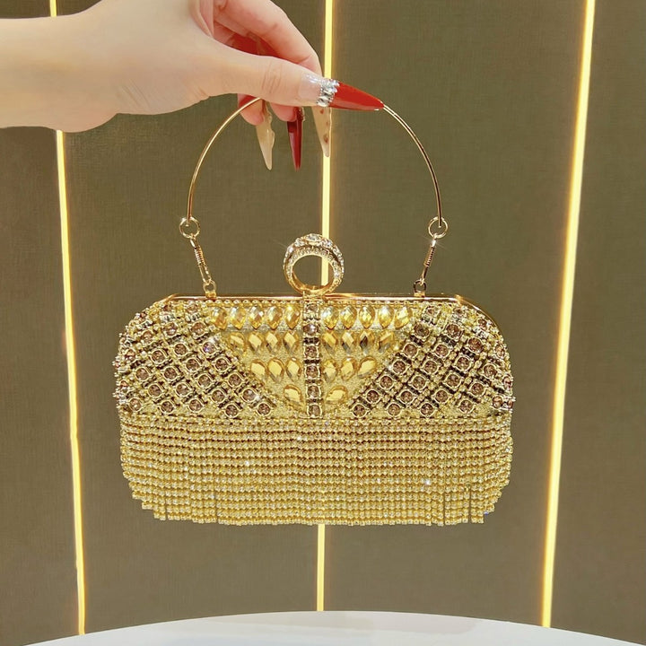 Crystal Fringe Evening Handbag