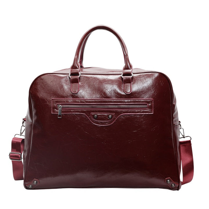 Luxurious Vintage-Inspired Leather Duffel Bag Stornfield