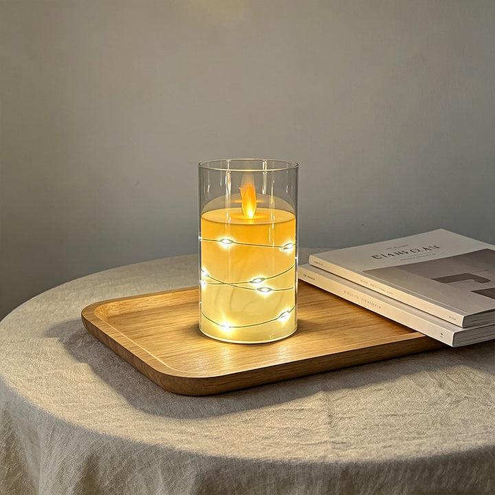 LED Scented Candle with Flame Effect Stornfield
